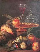 Cristoforo Munari Vases Glass and Fruit oil painting reproduction